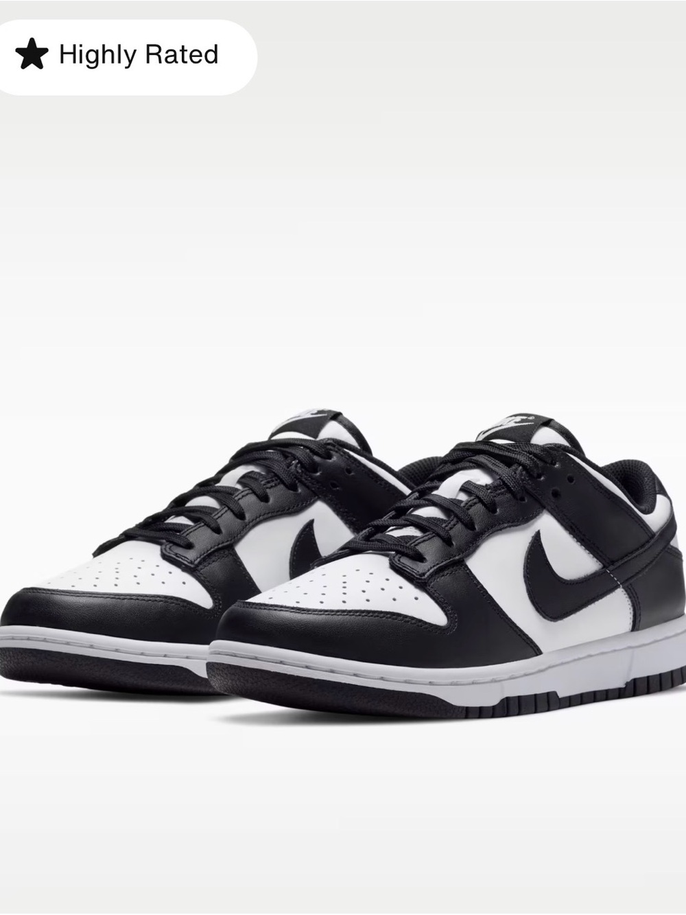 Nike Black and White Low-Top Sneakers - Picture 2 of 7